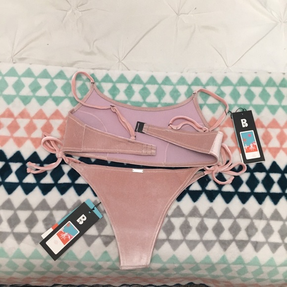 Blackbough Swim Rose Velvet Bikini (L, XL) - Picture 4 of 4